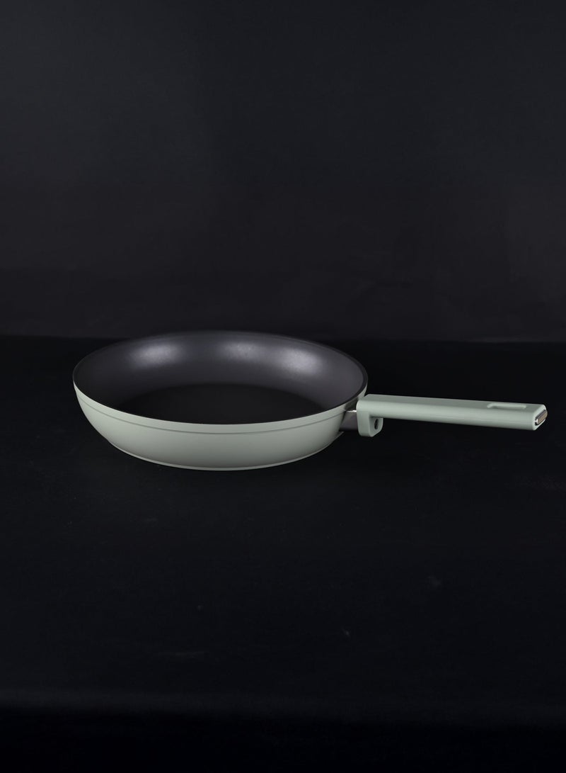 أوزو طقم أواني طهي أوزو بريميوم مكون من 9 قطع، لون المحار، أخضر ناعم، يشم، جرانيتاك، غير لاصق، مع أغطية زجاجية، رقم الموديل 3933، صنع في تركيا - Image 5